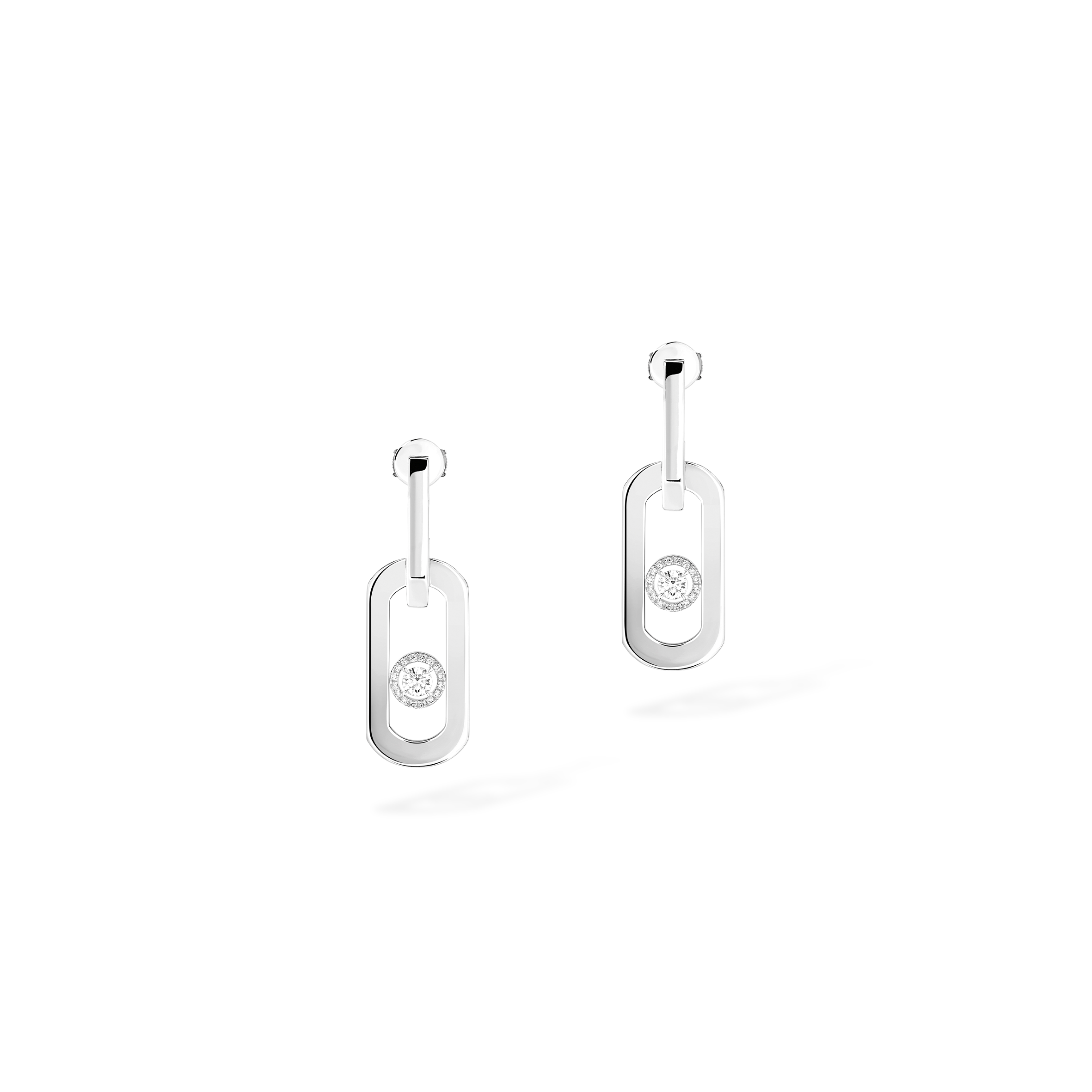 Mes1kaa so move xl pendant earrings white gold d1am0nd earrings 13132-wg
